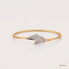 SJJDB105 | Linear Wings Diamond Contemporary Bangle