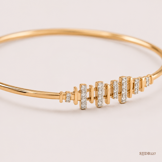 SJJDB127 | Luminous Connect Diamond Contemporary Bangle