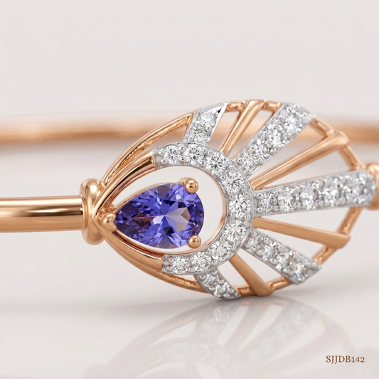 SJJDB142 | Glimmering Rays Diamond Luxury Bangle