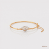 SJJDB146 | Frosted Crown Diamond Statement Bangle