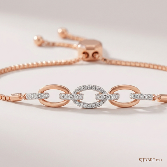 SJJDBRT120 | Bold Link Diamond Bracelet