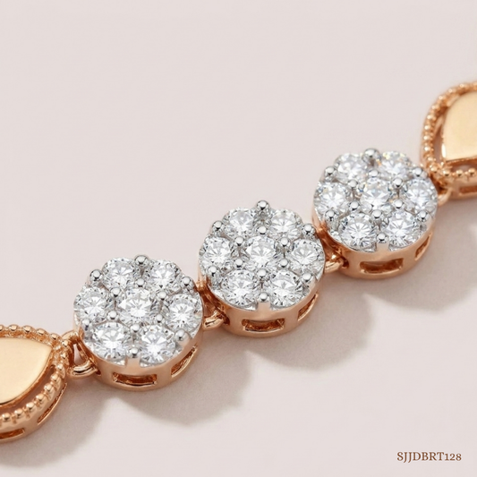 SJJDBRT128 | Infinity Circle Diamond Bracelet