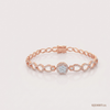 SJJDBRT131 | Interlinked Halo Diamond Bracelet
