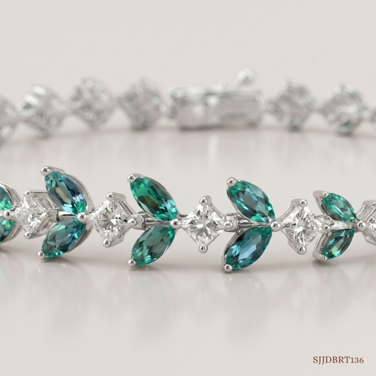 SJJDBRT136 | Intricate Vine Diamond Bracelet