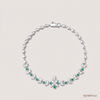 SJJDBRT138 | Floral Charm Diamond Bracelet