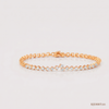 SJJDBRT155 | Gold Silhouette Diamond Tennis Bracelet