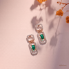 SJJDE106 | Verdant Links Gemstone & Diamond Drop Earrings