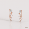 SJJDE108 | Blossom Trail Diamond Stud Earrings