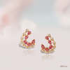 SJJDE138 | Bloom Arc Diamond Stud Earrings