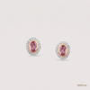 SJJDE148 | Blush Halo Diamond Stud Earrings