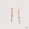 SJJDE150 | Linear Luxe Diamond Drop Earrings