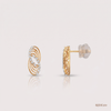 SJJDE159 | Infinite Wave Diamond Stud Earrings