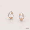 SJJDE160 | Vine Blossom Diamond Stud Earrings