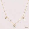 SJJDM108 | Floral Trio Diamond Designer Mangalsutra