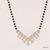 SJJDM128 | Glistening Fringe Diamond Statement Mangalsutra