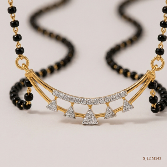 SJJDM143 | Elegant Beginnings Diamond Designer Mangalsutra