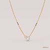 SJJDM156 | Square Charm Diamond Modern Mangalsutra
