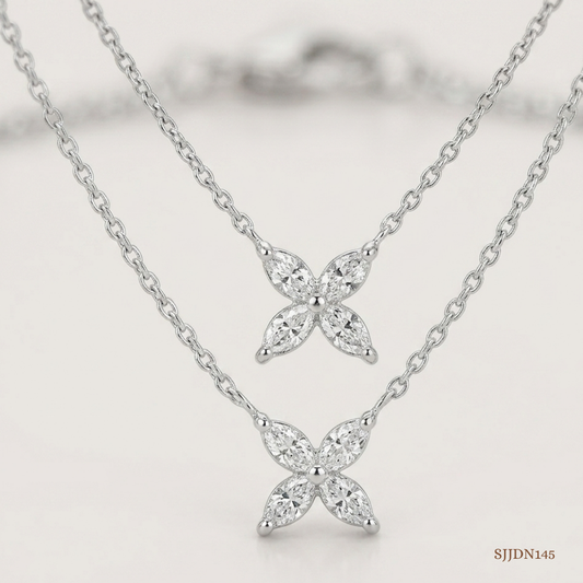 SJJDN145 | Nature's Muse Layered Diamond Necklace