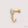 SJJDNP108 | Glimmer Curve Diamond Contemporary Nose Pin