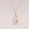 SJJDP121 | Geometric Diamond Statement Pendant