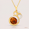 SJJDP126 | Auspicious Rudraksha Diamond Spiritual Pendant