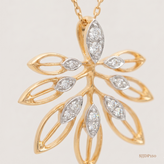 SJJDP150 | Foliage Diamond Designer Pendant