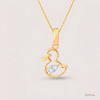 SJJDP156 | Little Duckling Diamond Kids Pendant