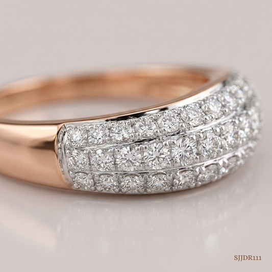SJJDR111 | Sparkle Tide Diamond Contemporary Ring
