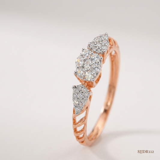 SJJDR112 | Trinity Spark Diamond Fashion Ring