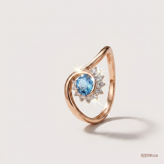 SJJDR118 | Celeste Bloom Diamond Floral Ring