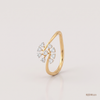 SJJDR123 | Petal Orbit Diamond Floral Ring