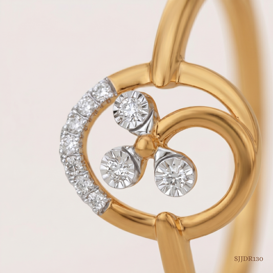 SJJDR130 | Orbit Bloom Diamond Statement Ring