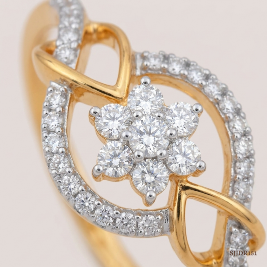 SJJDR151 | Blooming Beauty Diamond Floral Ring