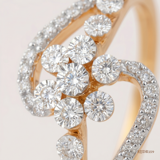 SJJDR159 | Classic Dual Diamond Elegant Ring