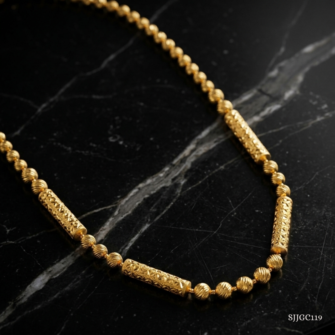 SJJGC119 | Radiant Resplendence Double Layer Gold Chain
