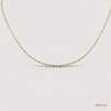 SJJGC148 | Radiant Dual Tone Spiral Bead Gold Chain