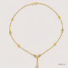 SJJGC149 | Twinkling Tassel Wheat Gold Lariat Chain