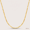 SJJGC150 | Noble Gleam Bimetallic Bead Gold Chain
