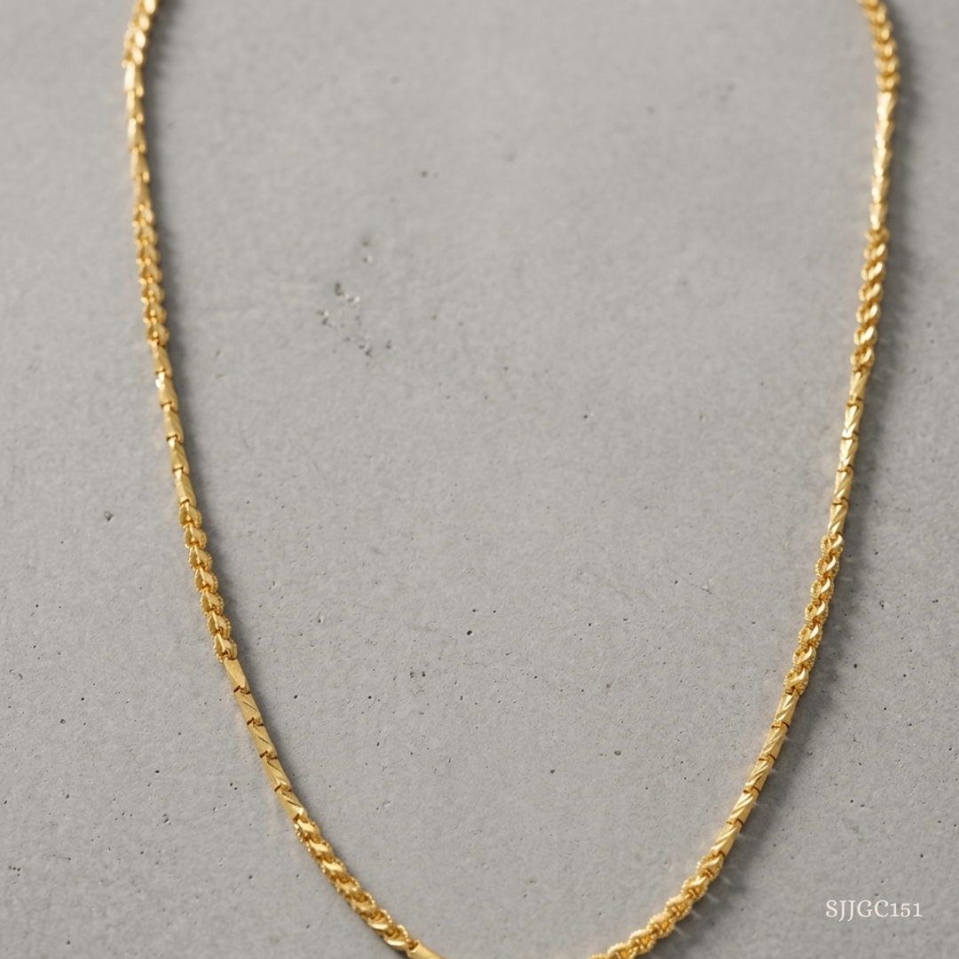 SJJGC151 | Luxe Rippled Multi Strand Gold Chain