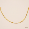 SJJGC153 | Stylish Radiant Hybrid Link Gold Chain