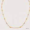 SJJGC155 | Contemporary Sleek Lariat Gold Bead Chain