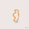 SJJGR106 | Wave Whirl Stylish Twisted Gold Ring with Contemporary Luxury Design