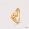 SJJGR159 | Harmony Swirl Stylish Gold Ring with Contemporary Luxury Design