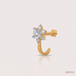 SJJDNP157 | Petite Blossom Diamond Floral Nose Pin