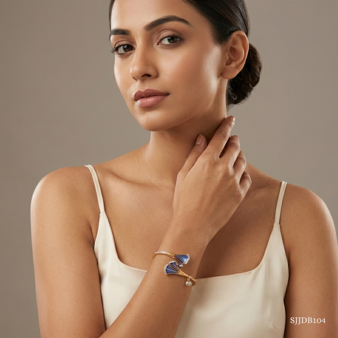 SJJDB104 | Aerial Rhythm Diamond Fashion Bangle