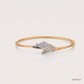 SJJDB105 | Linear Wings Diamond Contemporary Bangle
