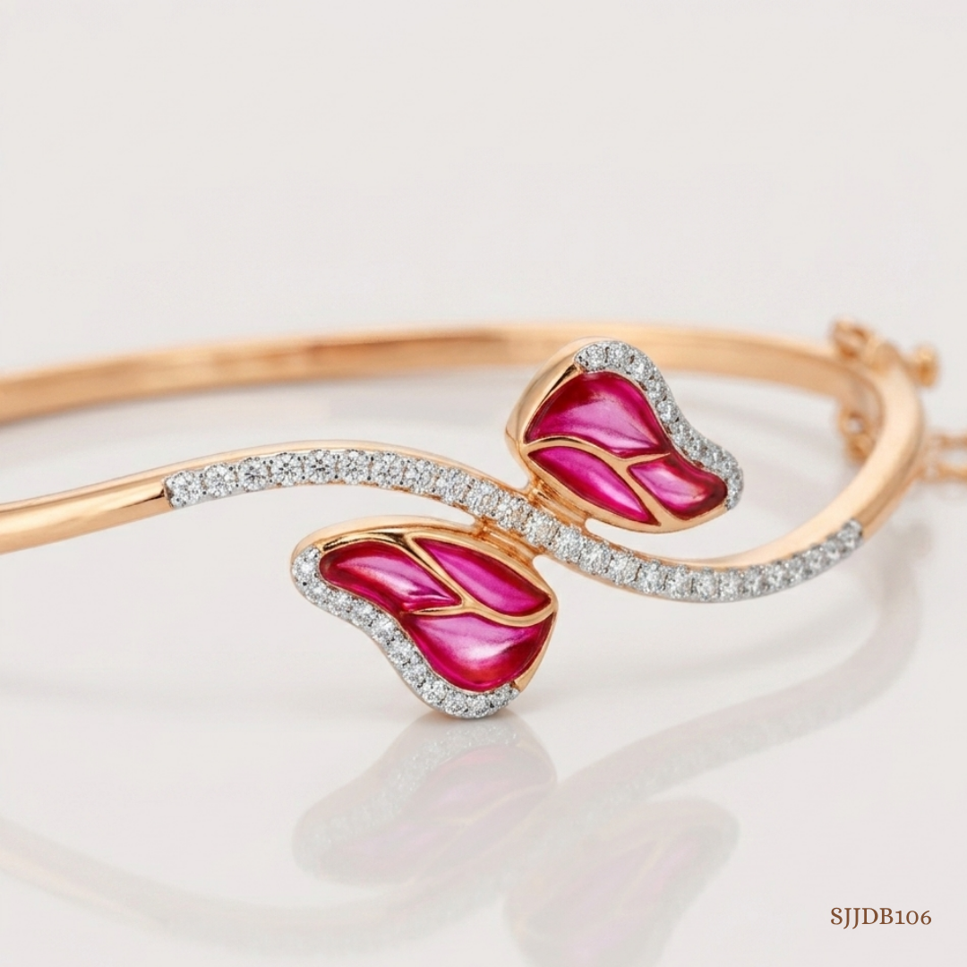 SJJDB106 | Butterfly Flutter Diamond Elegant Bangle