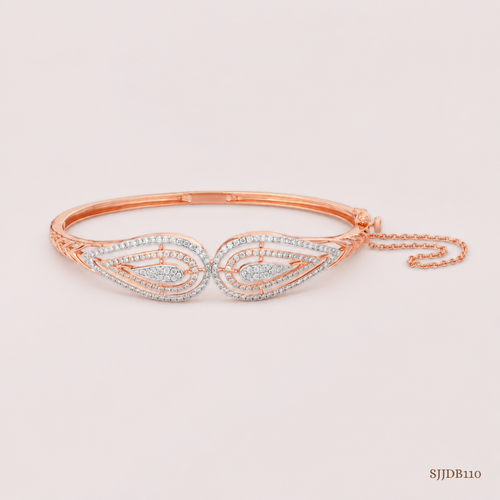 SJJDB110 | Luminous Drop Diamond Contemporary Bangle