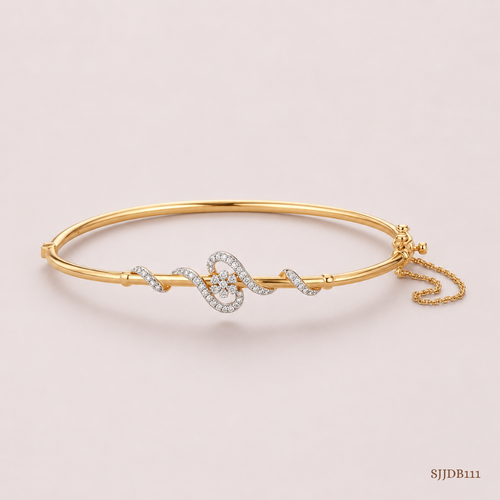 SJJDB111 | Radiant Loop Diamond Elegant Bangle