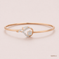SJJDB113 | Radiant Petal Diamond Floral Bangle
